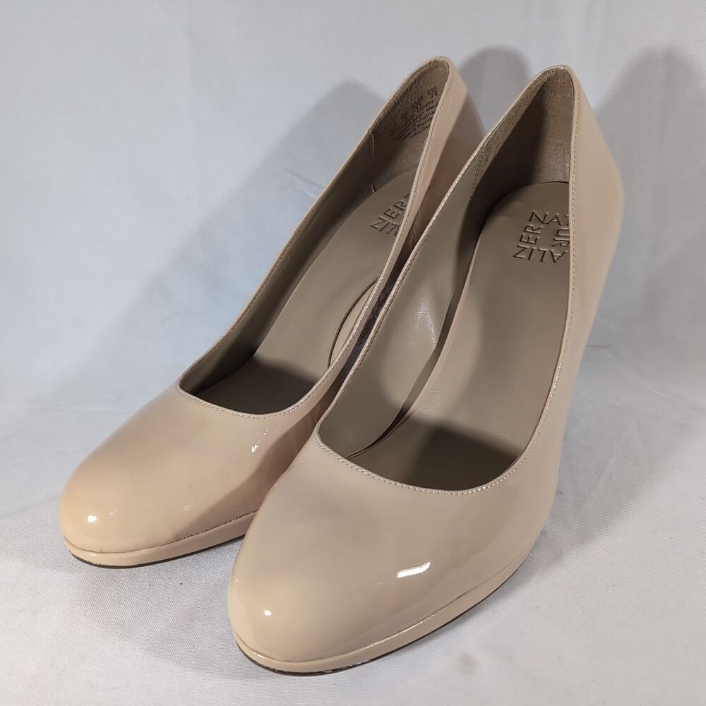 Naturalizer Women's 11W CELINA Pump Beige (Nude) Color Closed Toe Leather Upper - Picture 2 of 6